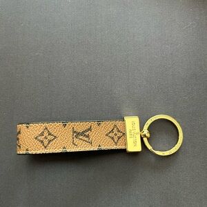 Louis Vuitton Dragonne Key Holder Key Chain LV Monogram Brown